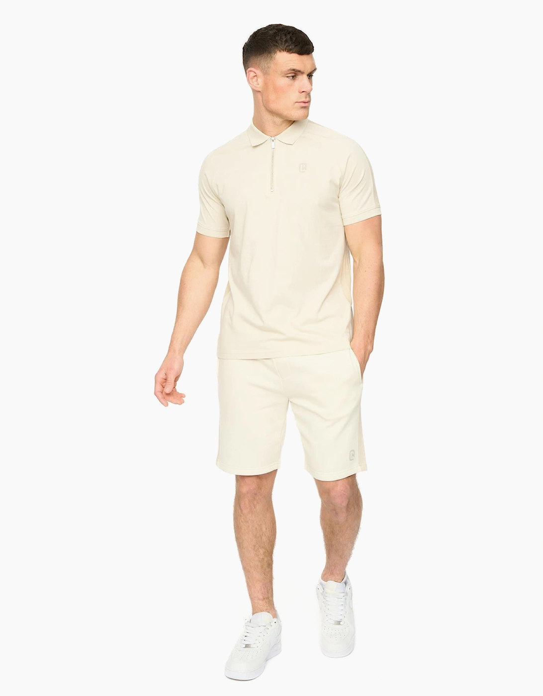 Crosshatch Cresswill Mens Polo Shirt Neutral