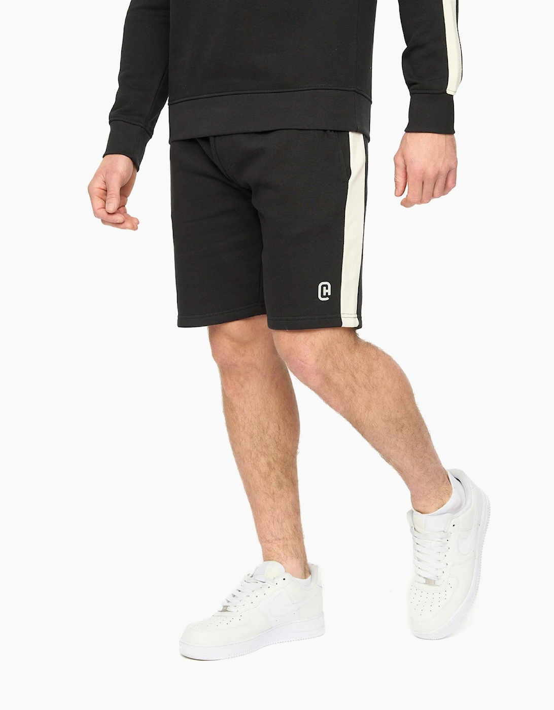 Crosshatch Cresswill Mens Jogging Shorts Black