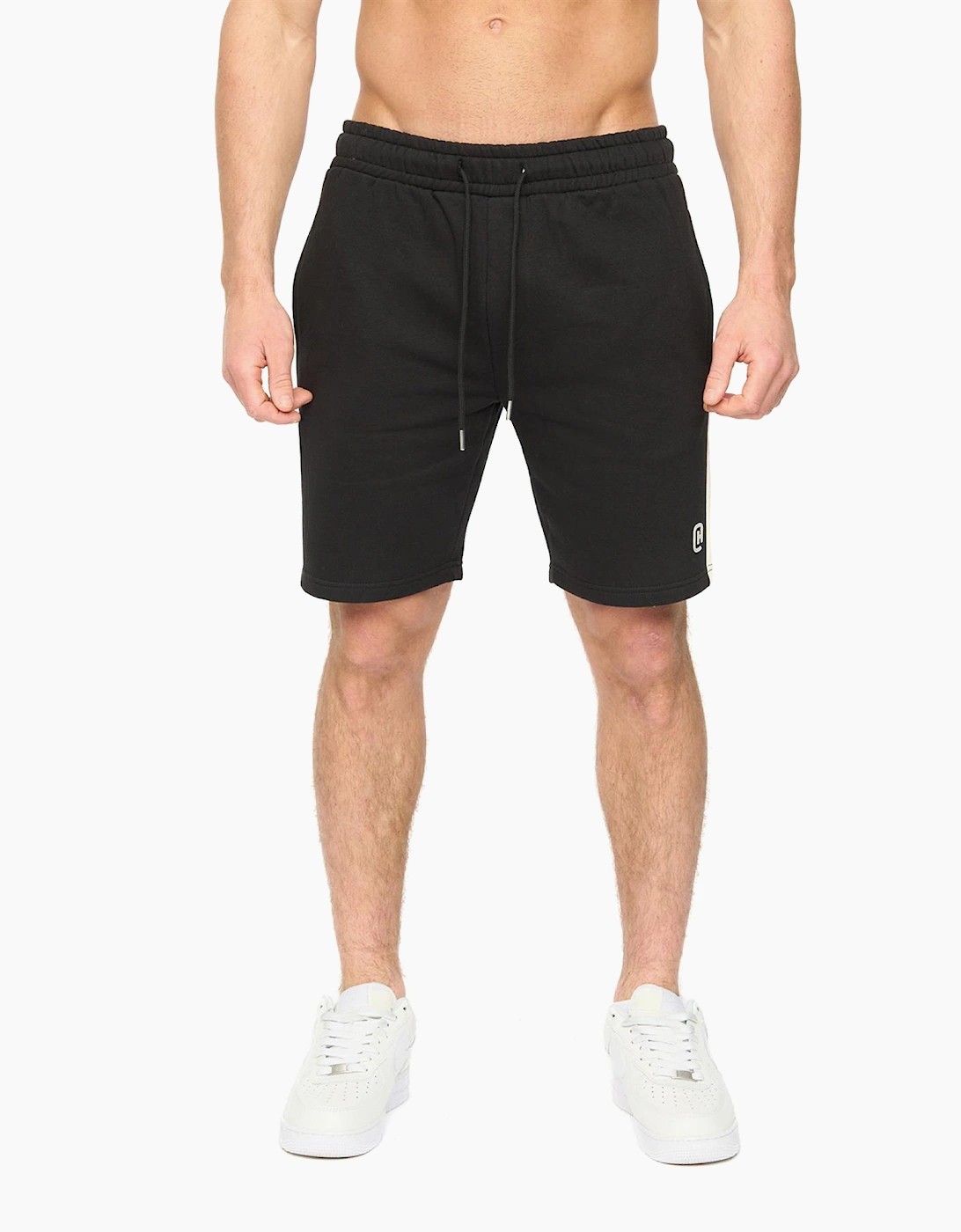 Crosshatch Cresswill Mens Jogging Shorts Black