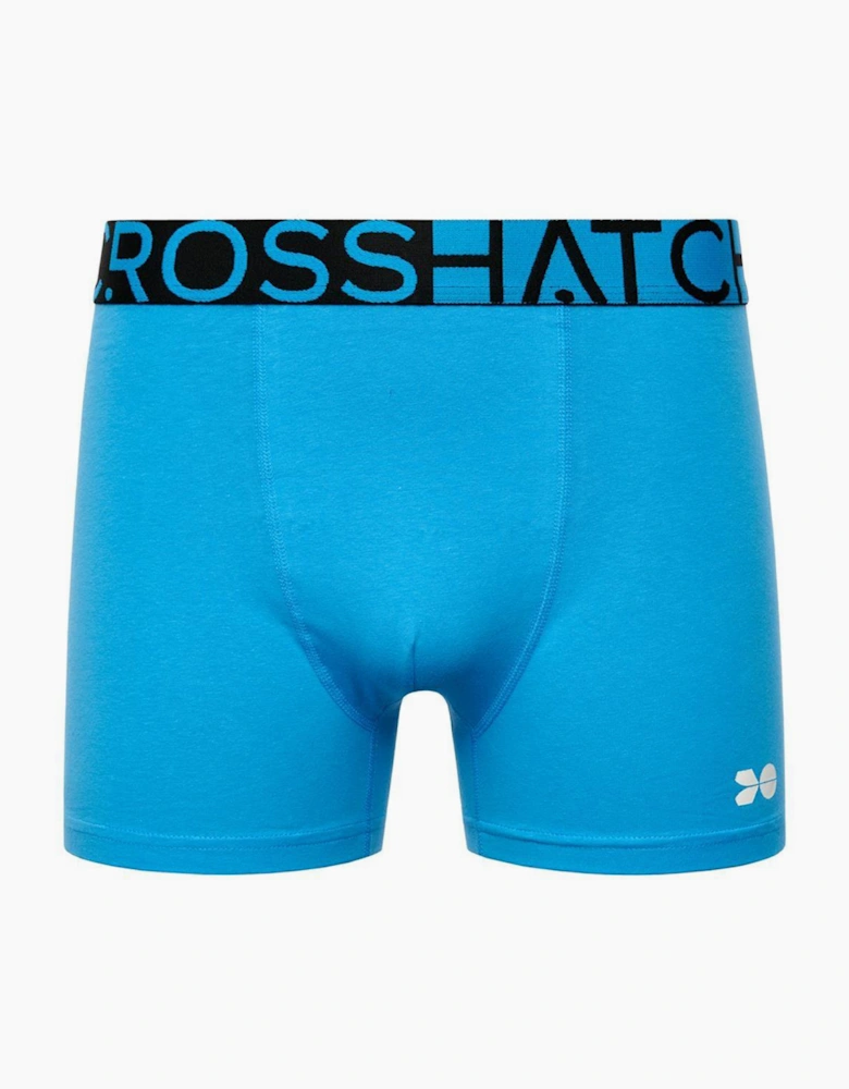 Crosshatch Dumas Mens Boxer Shorts 3pk malibu Blue / Black / White