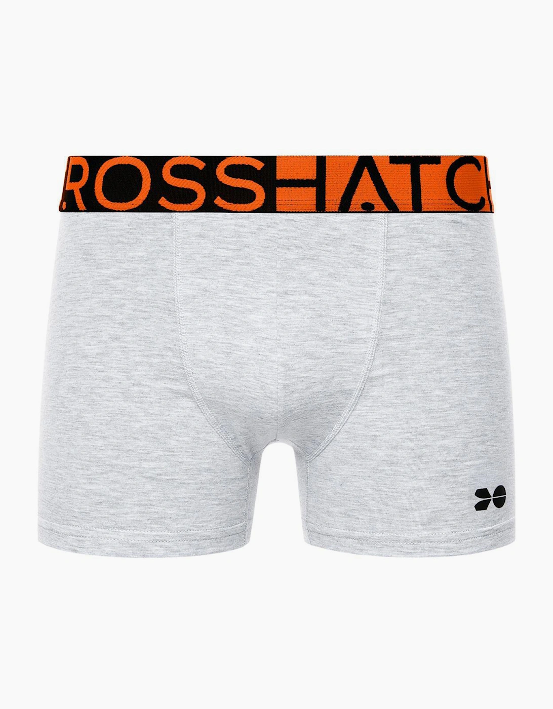 Crosshatch Dumas Mens Boxer Shorts 3pk Red Orange / Black / White