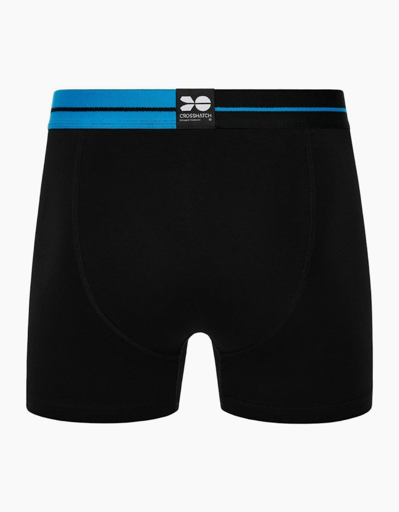 Crosshatch Dumas Mens Boxer Shorts 3pk malibu Blue / Black / White