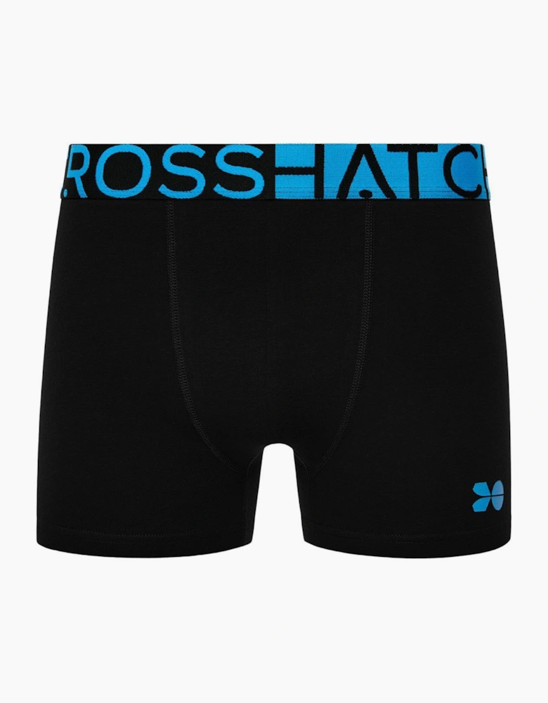 Crosshatch Dumas Mens Boxer Shorts 3pk malibu Blue / Black / White