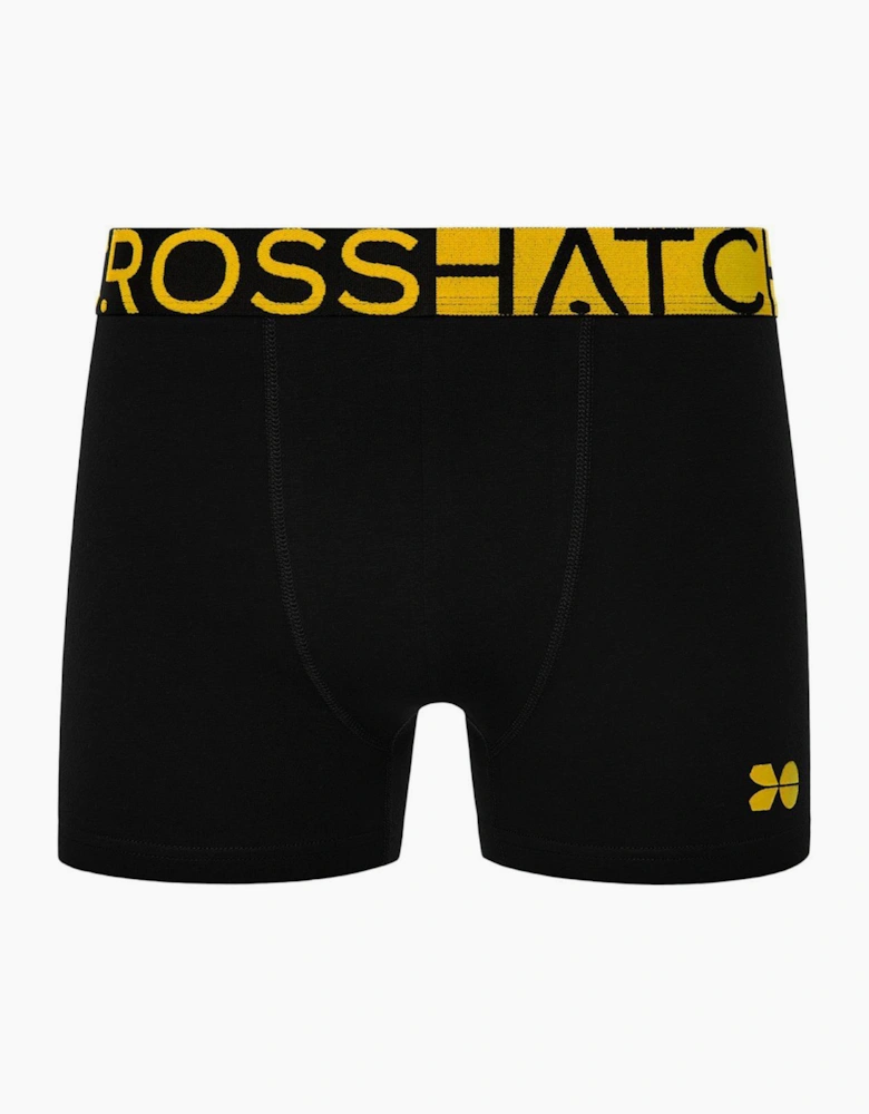 Crosshatch Duron Mens Boxer Shorts 3pk Black