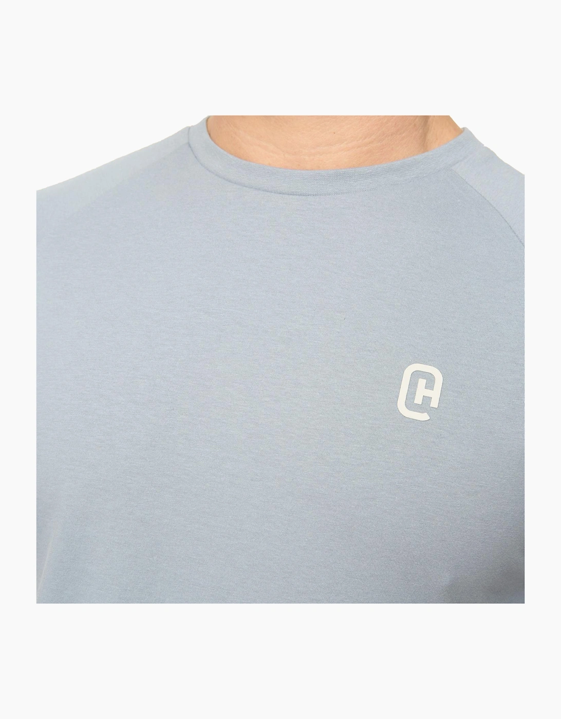 Crosshatch Cresswill Mens T-Shirt Steel Blue / Grey