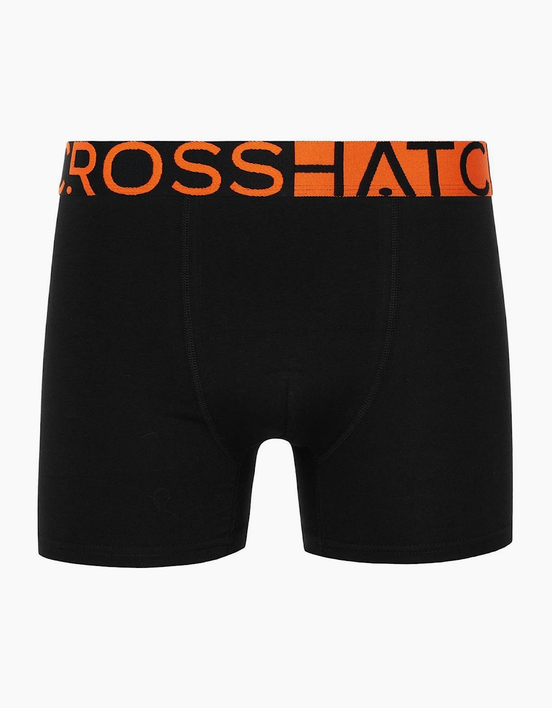 Crosshatch Endocamo Mens Boxer Shorts 5pk Orange / Camo / Black