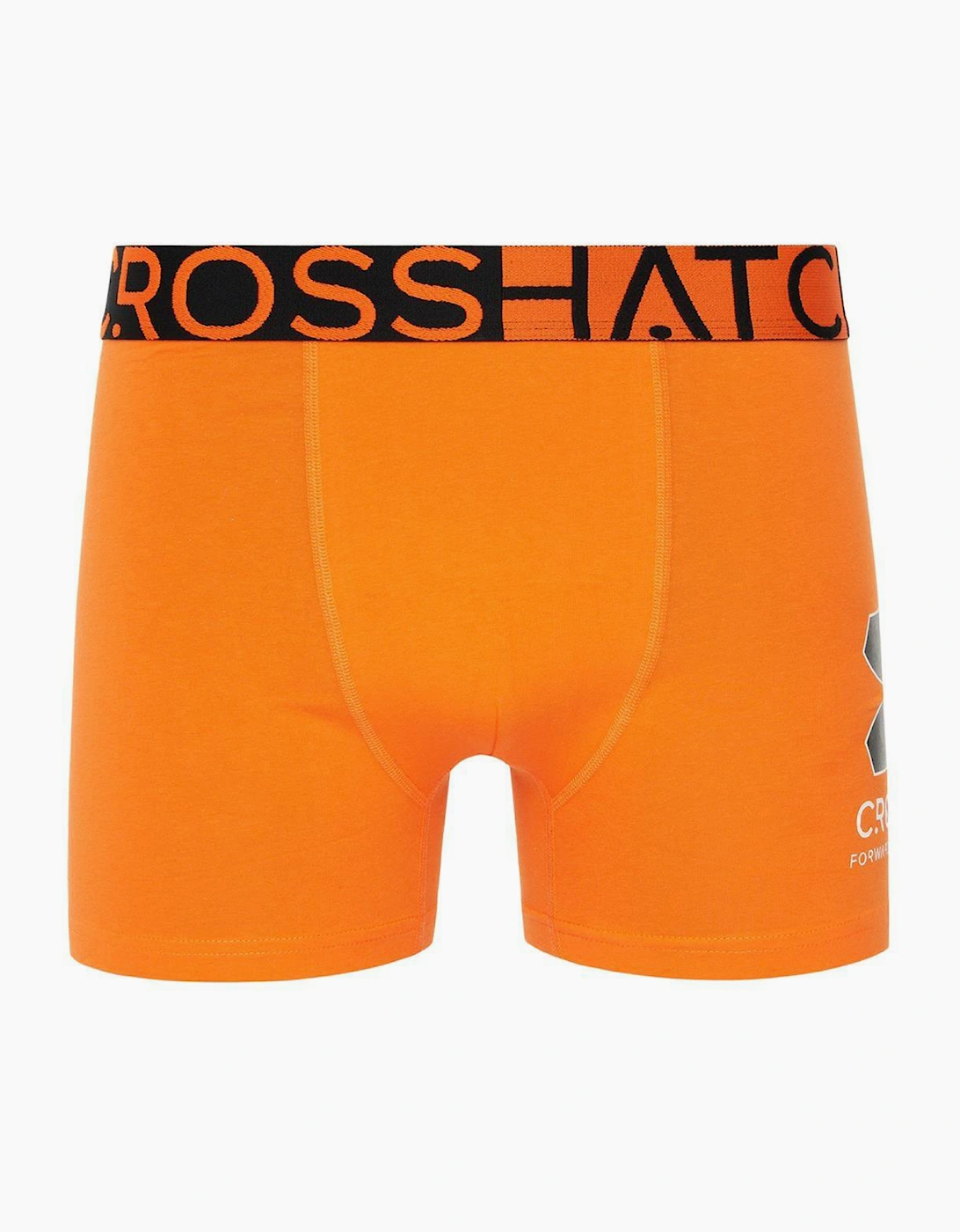 Crosshatch Endocamo Mens Boxer Shorts 5pk Orange / Camo / Black