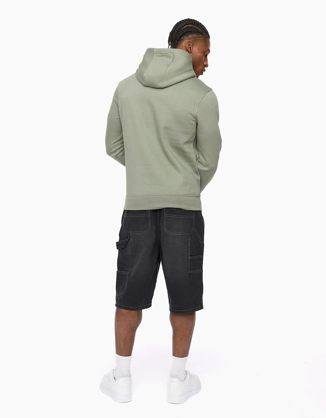 Crosshatch Hallfell Mens Hoodie Olive / Green
