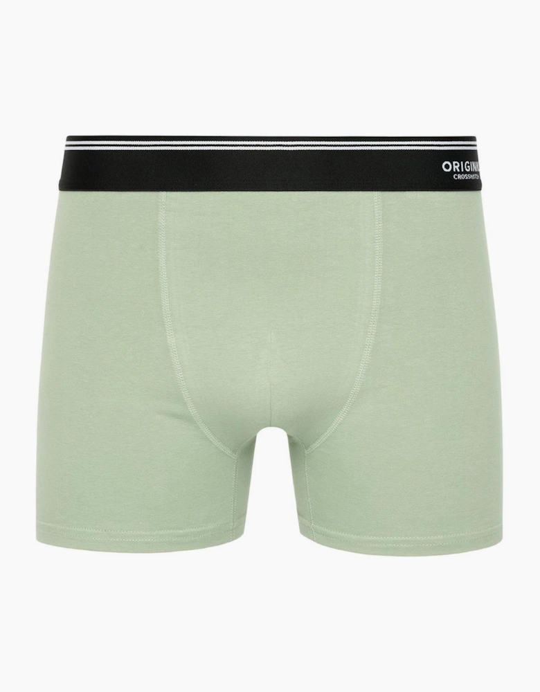 Crosshatch Dringal Mens Boxer Shorts 5pk Green