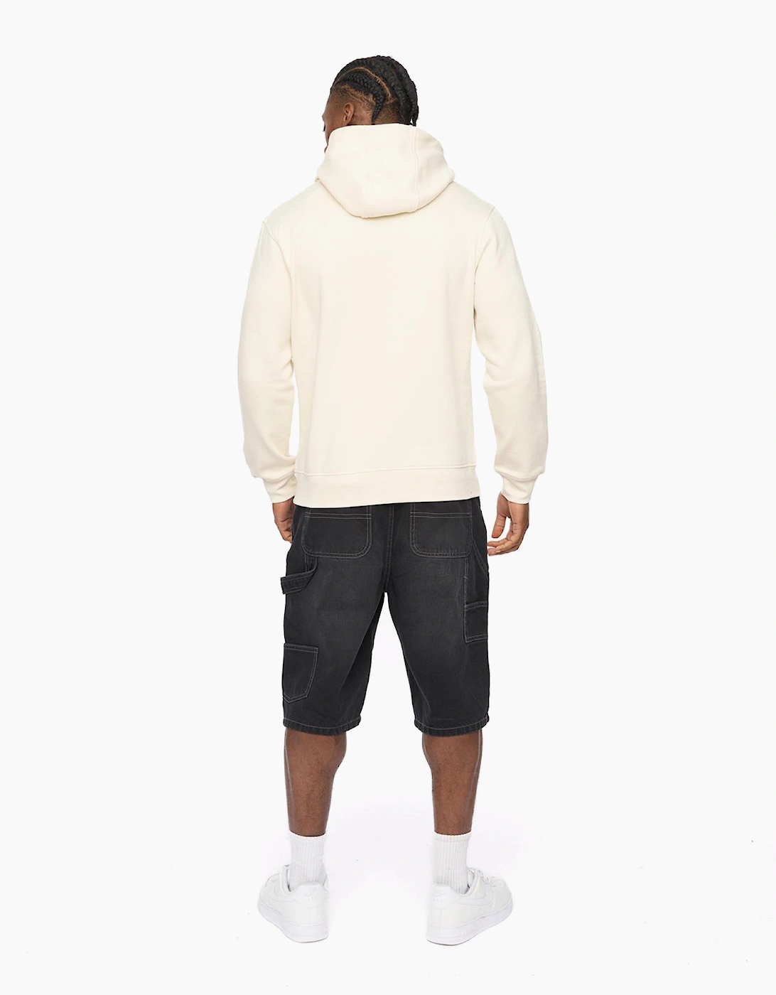 Crosshatch Hallfell Mens Hoodie Neutral / Off White