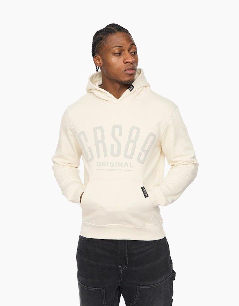 Crosshatch Hallfell Mens Hoodie Neutral / Off White