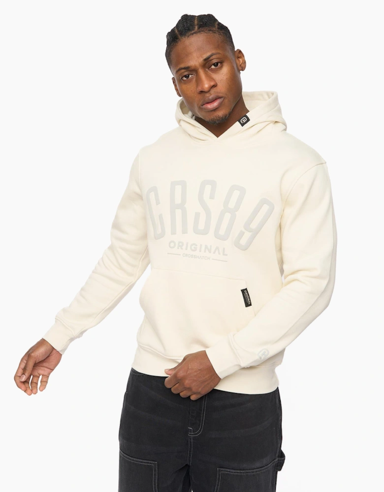 Crosshatch Hallfell Mens Hoodie Neutral / Off White