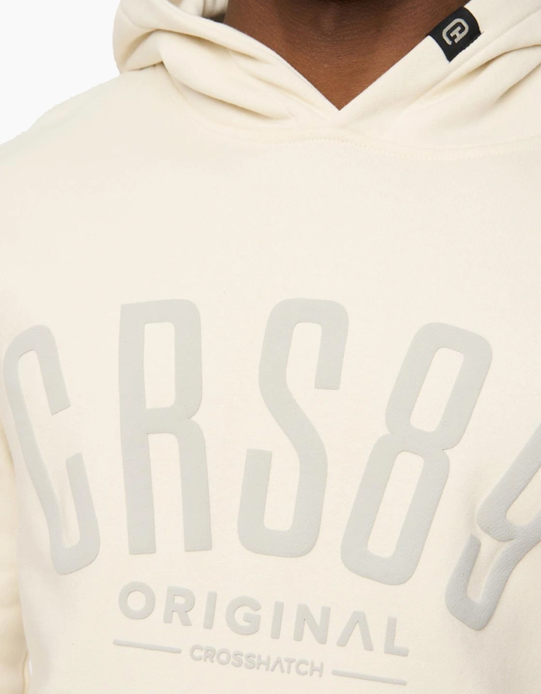 Crosshatch Hallfell Mens Hoodie Neutral / Off White