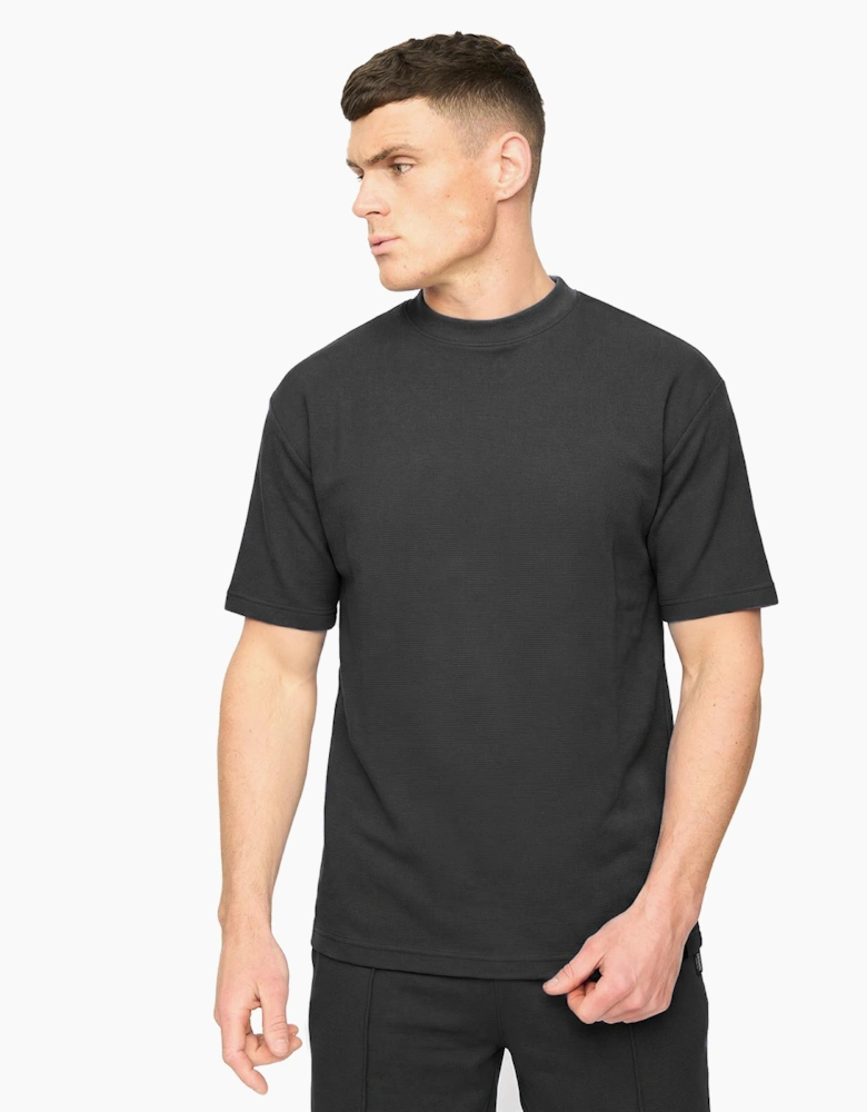 Crosshatch Hartlay Mens T-Shirt & Shorts Set Black