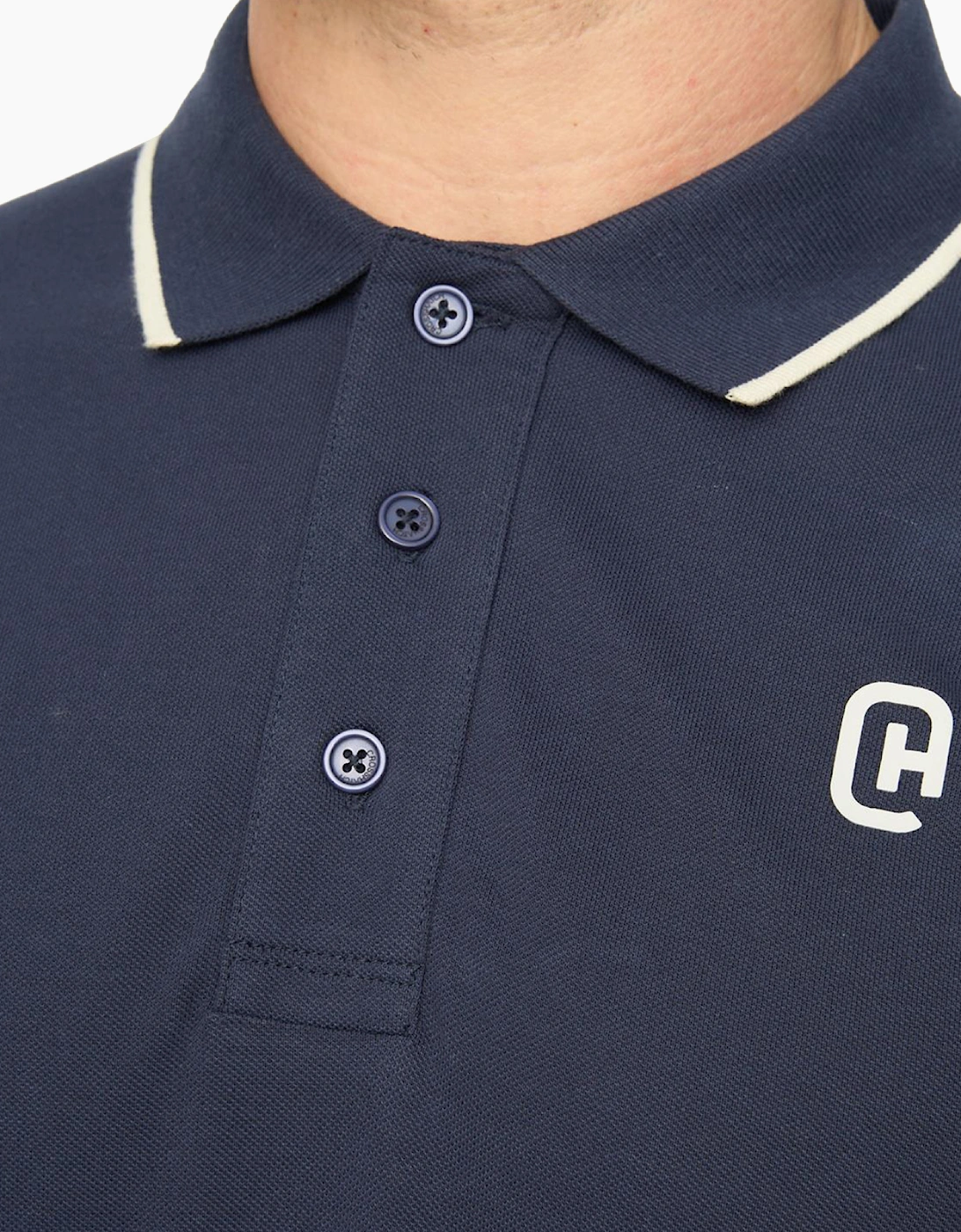 Crosshatch Crufton Mens Polo Shirt Navy