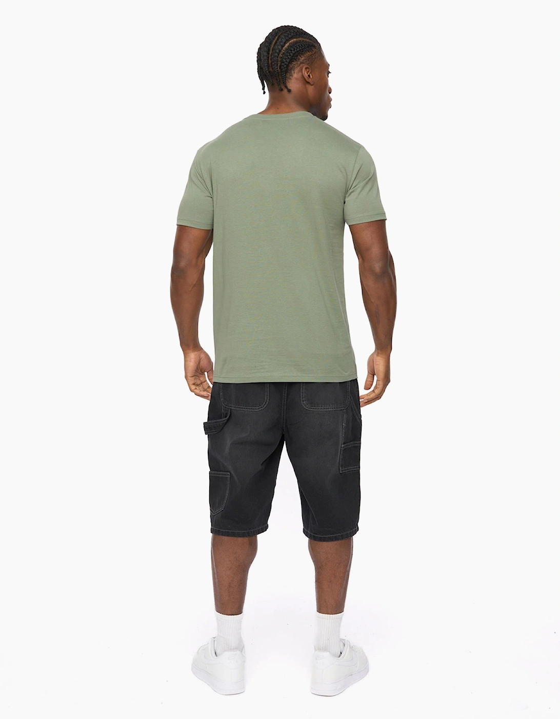 Crosshatch Hallfell Mens T-Shirt Olive / Green