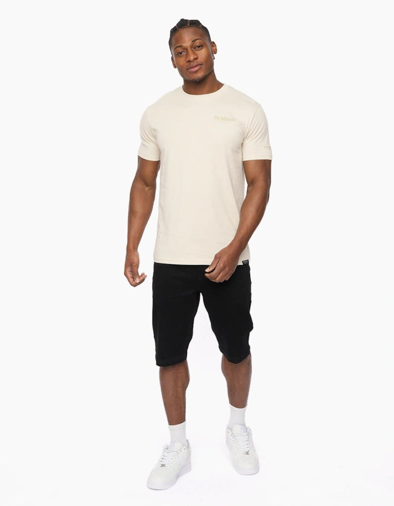 Crosshatch Hammersmith Mens Denim Shorts Black Wash