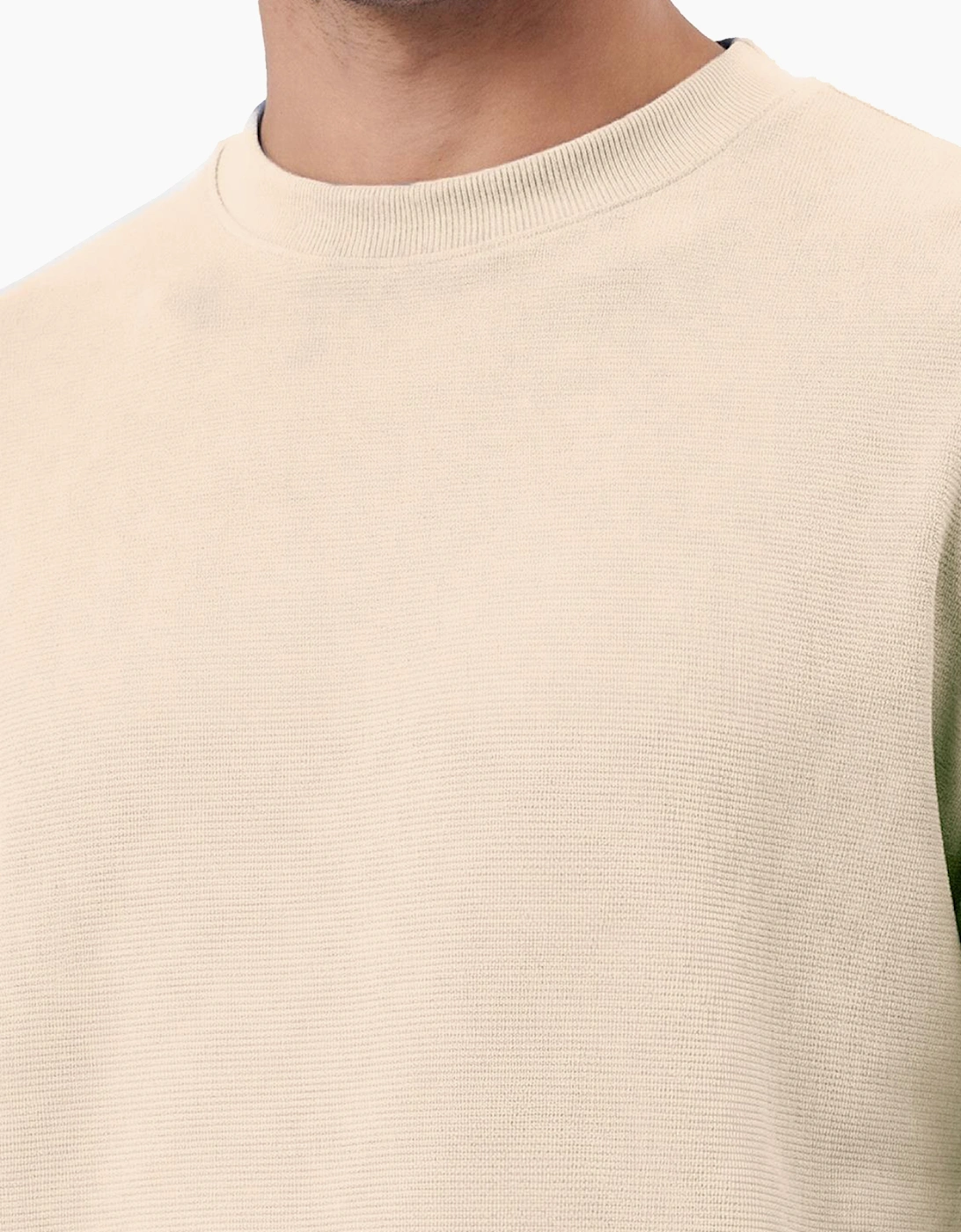 Crosshatch Hartlay Mens T-Shirt & Shorts Set Neutral / Off White