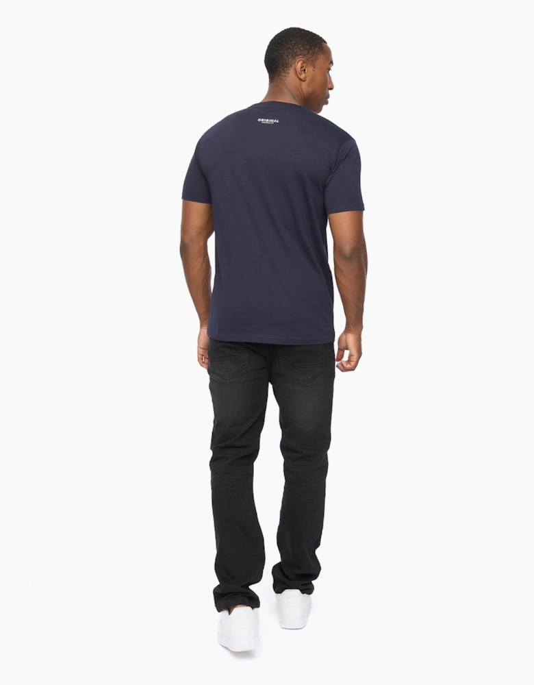 Crosshatch Jampstead Mens T-Shirt Navy
