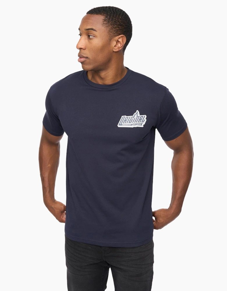 Crosshatch Jampstead Mens T-Shirt Navy