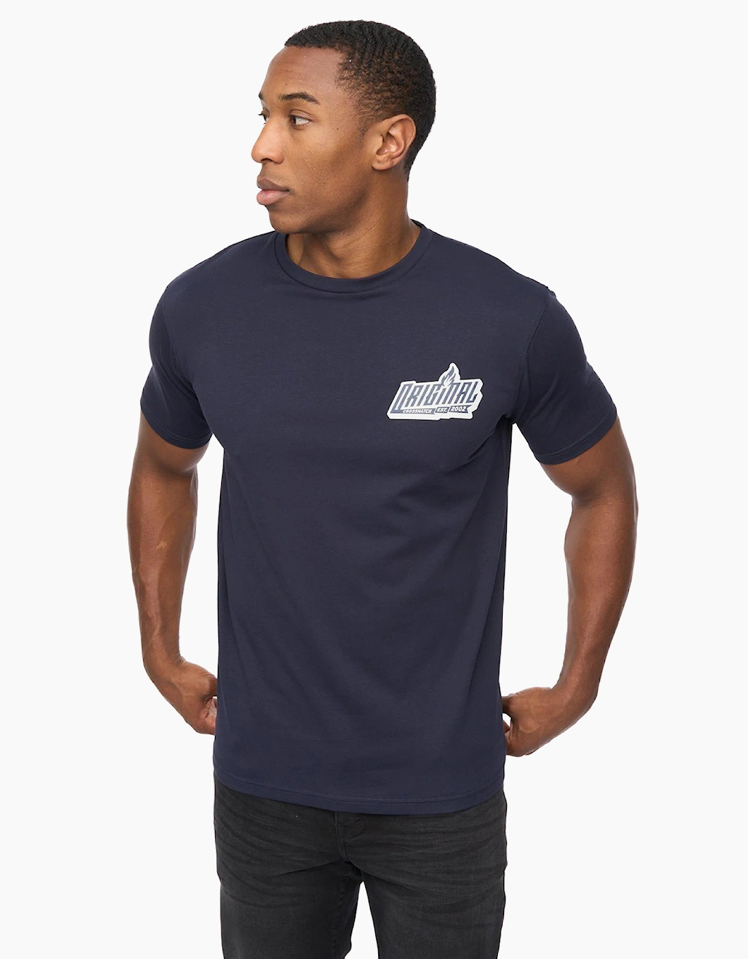 Crosshatch Jampstead Mens T-Shirt Navy