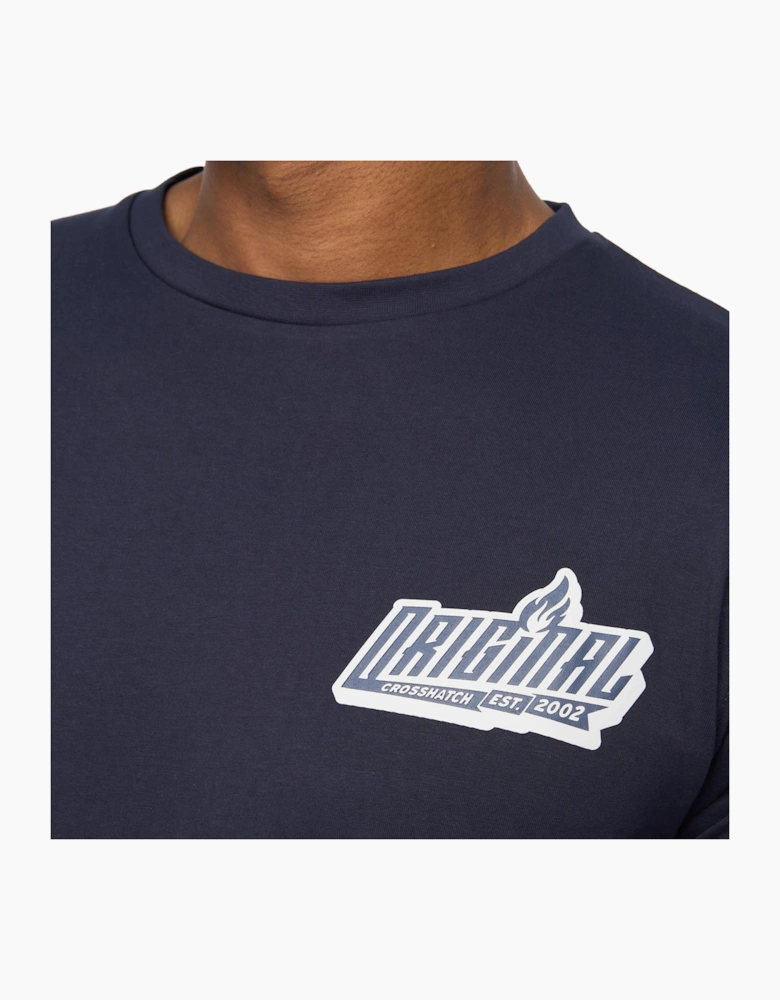 Crosshatch Jampstead Mens T-Shirt Navy
