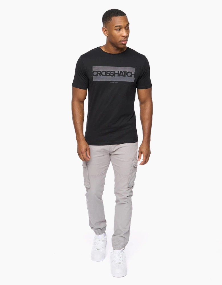 Crosshatch Frentons Mens Cargo Pants Grey