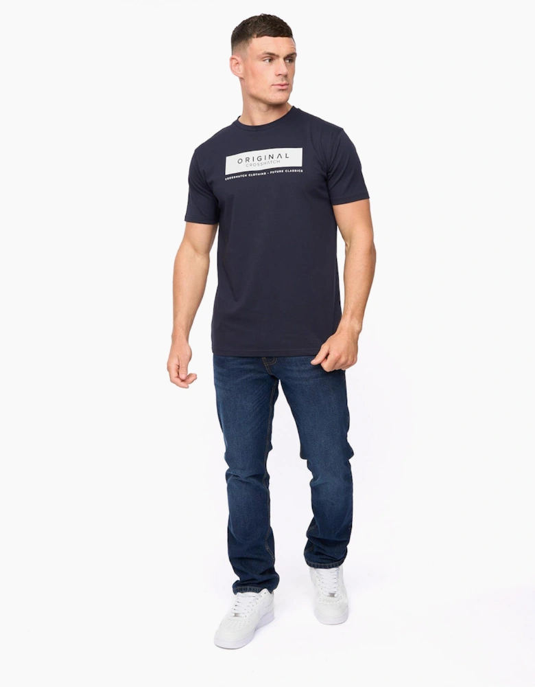Crosshatch Jamstate Mens T-Shirt Navy