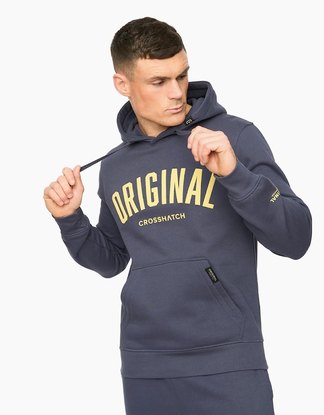 Crosshatch Kensby Mens Hoodie Navy