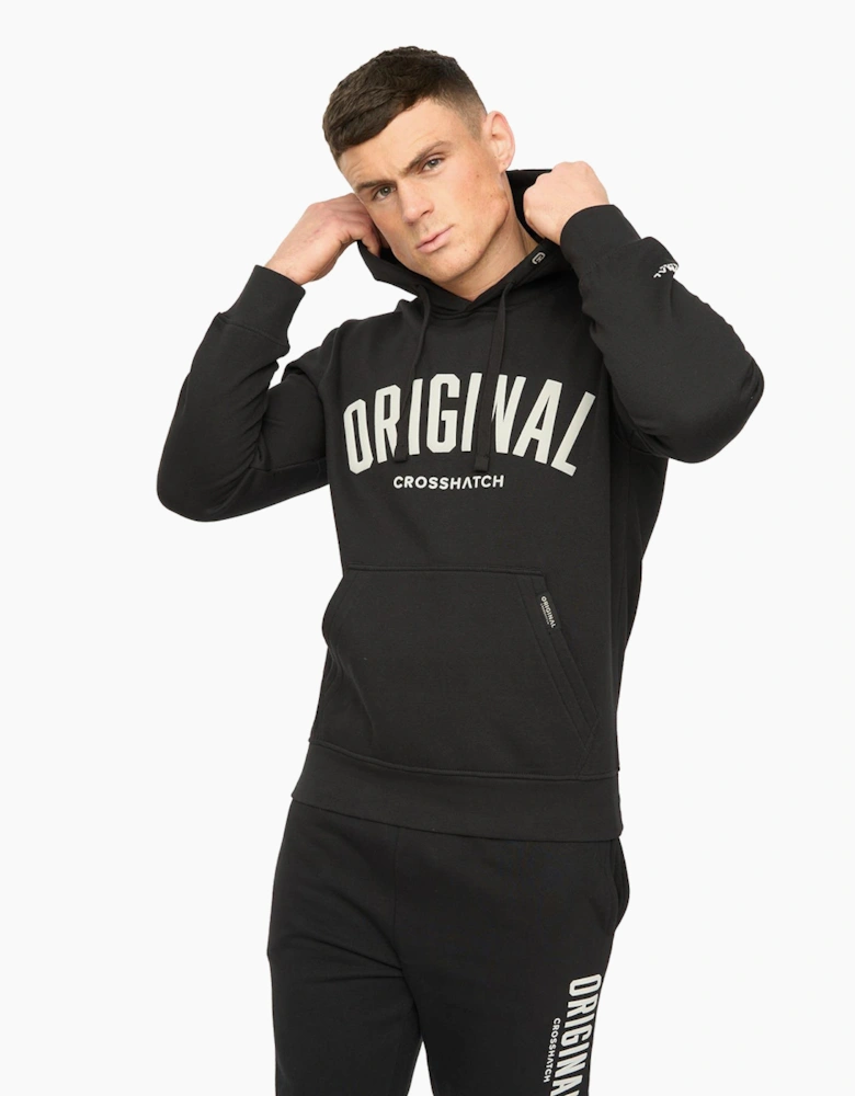 Crosshatch Kensby Mens Hoodie Black