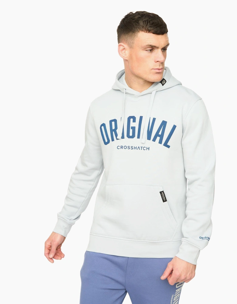 Crosshatch Kensby Mens Hoodie Light Blue