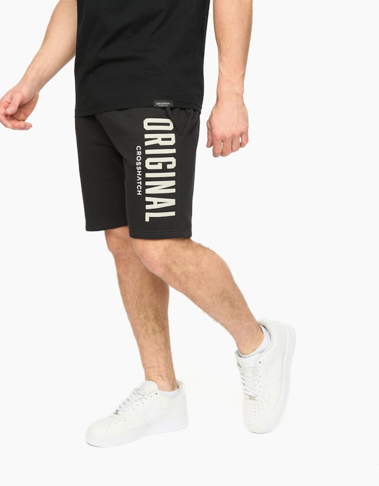 Crosshatch Kensby Mens Jogging Shorts Black