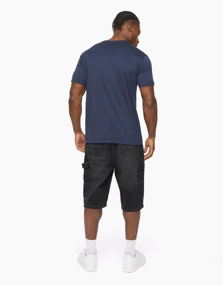 Crosshatch Hallfell Mens T-Shirt Navy