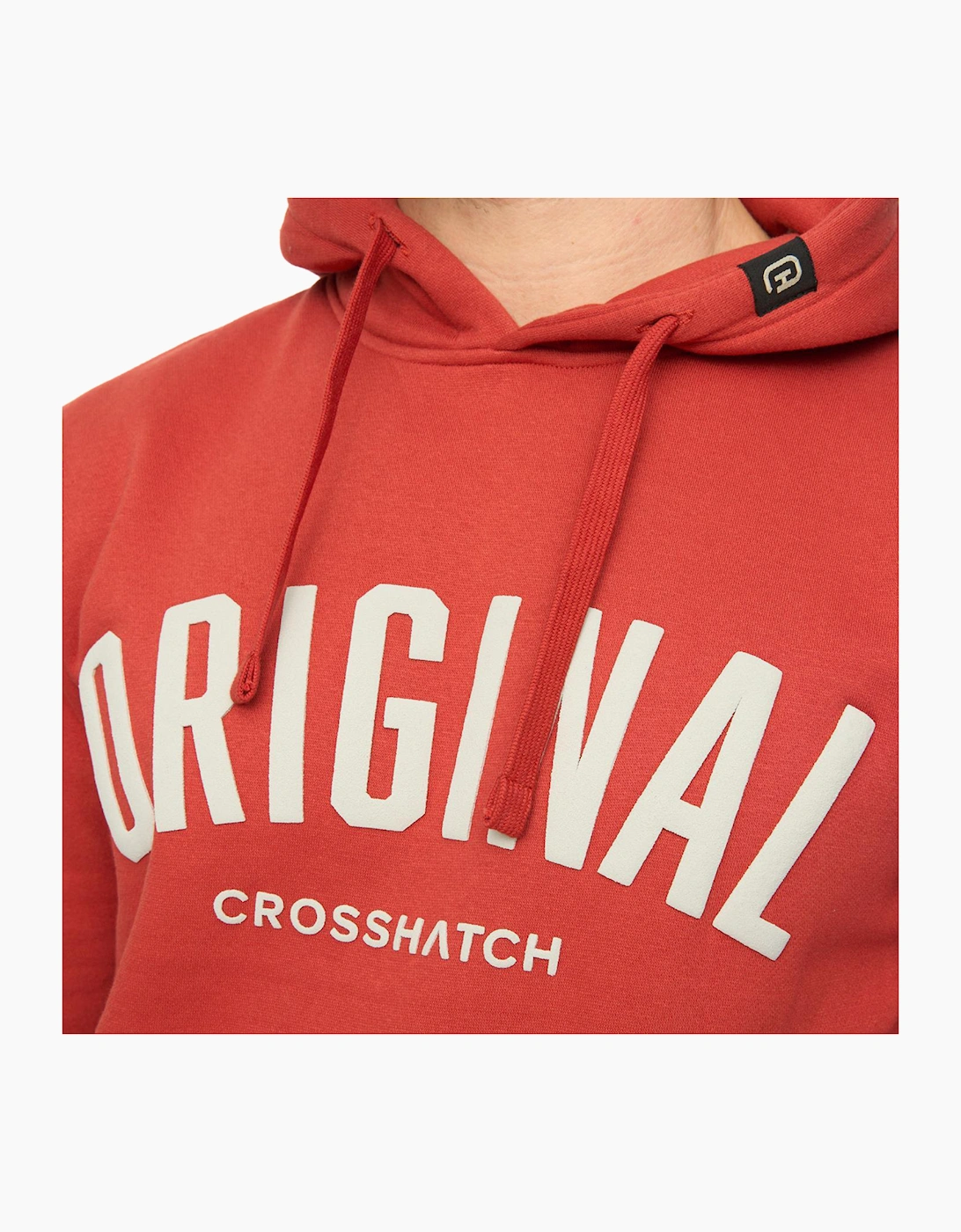 Crosshatch Kensby Mens Hoodie Red