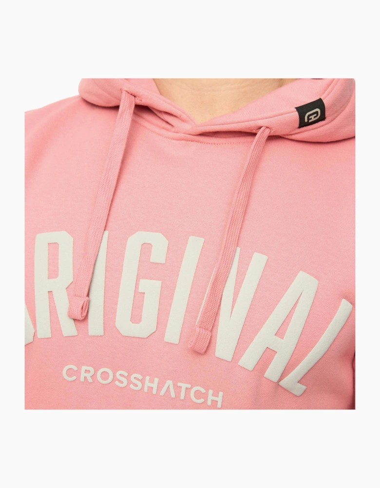 Crosshatch Kensby Mens Hoodie Pink