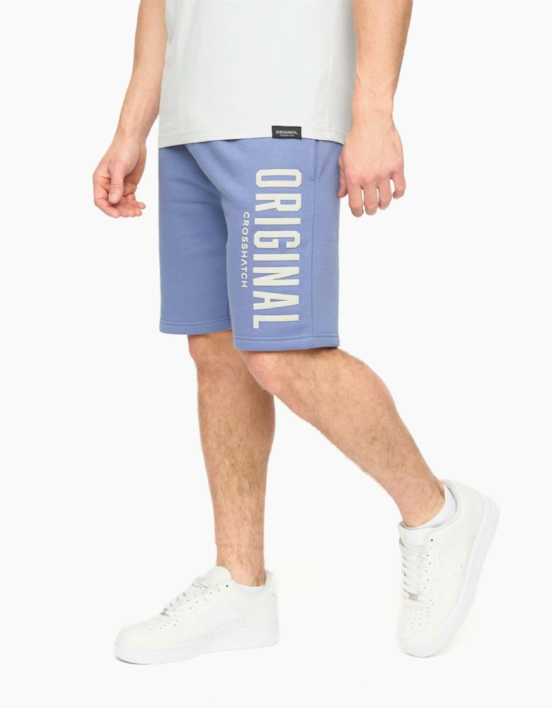 Crosshatch Kensby Mens Jogging Shorts Blue