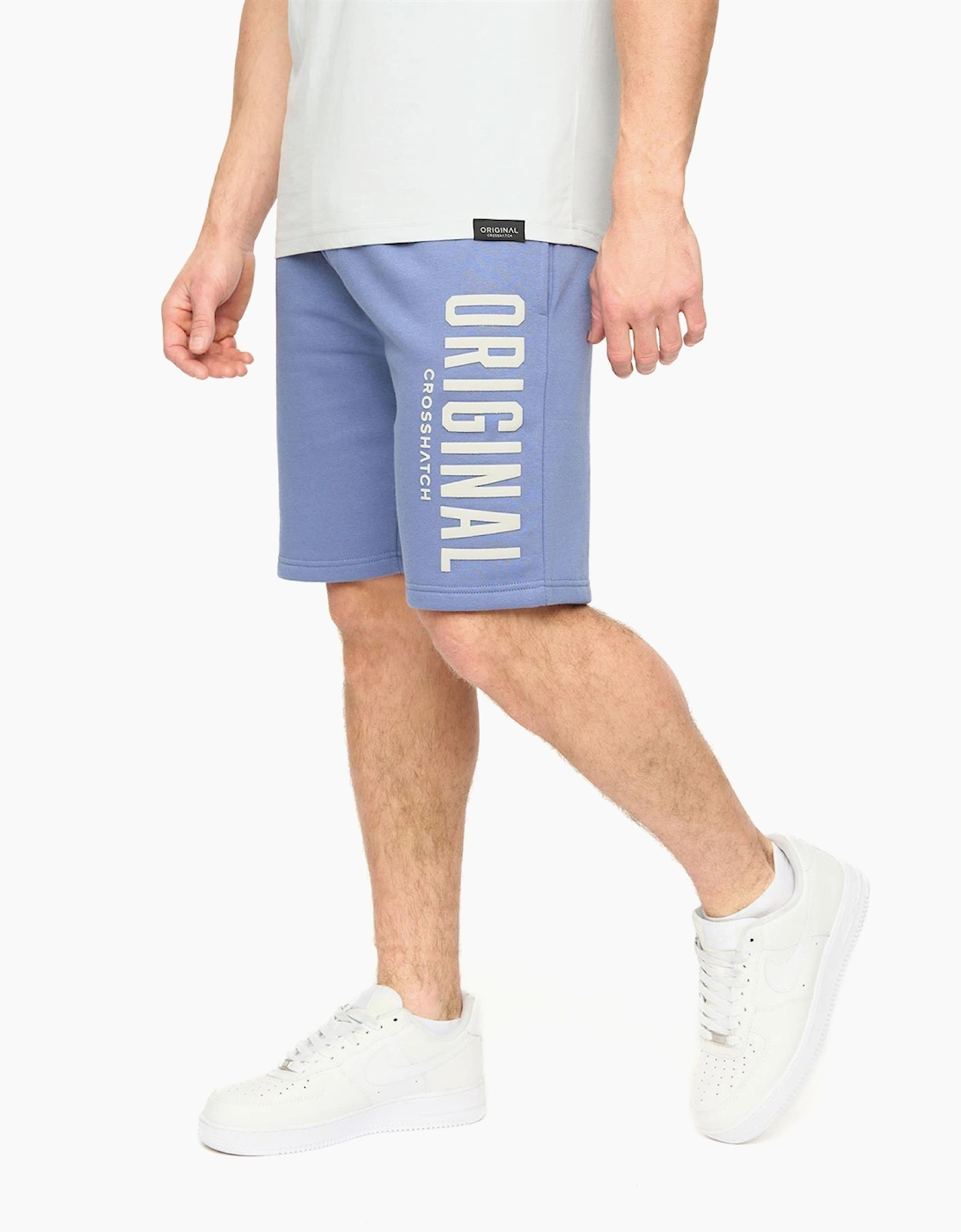Crosshatch Kensby Mens Jogging Shorts Blue