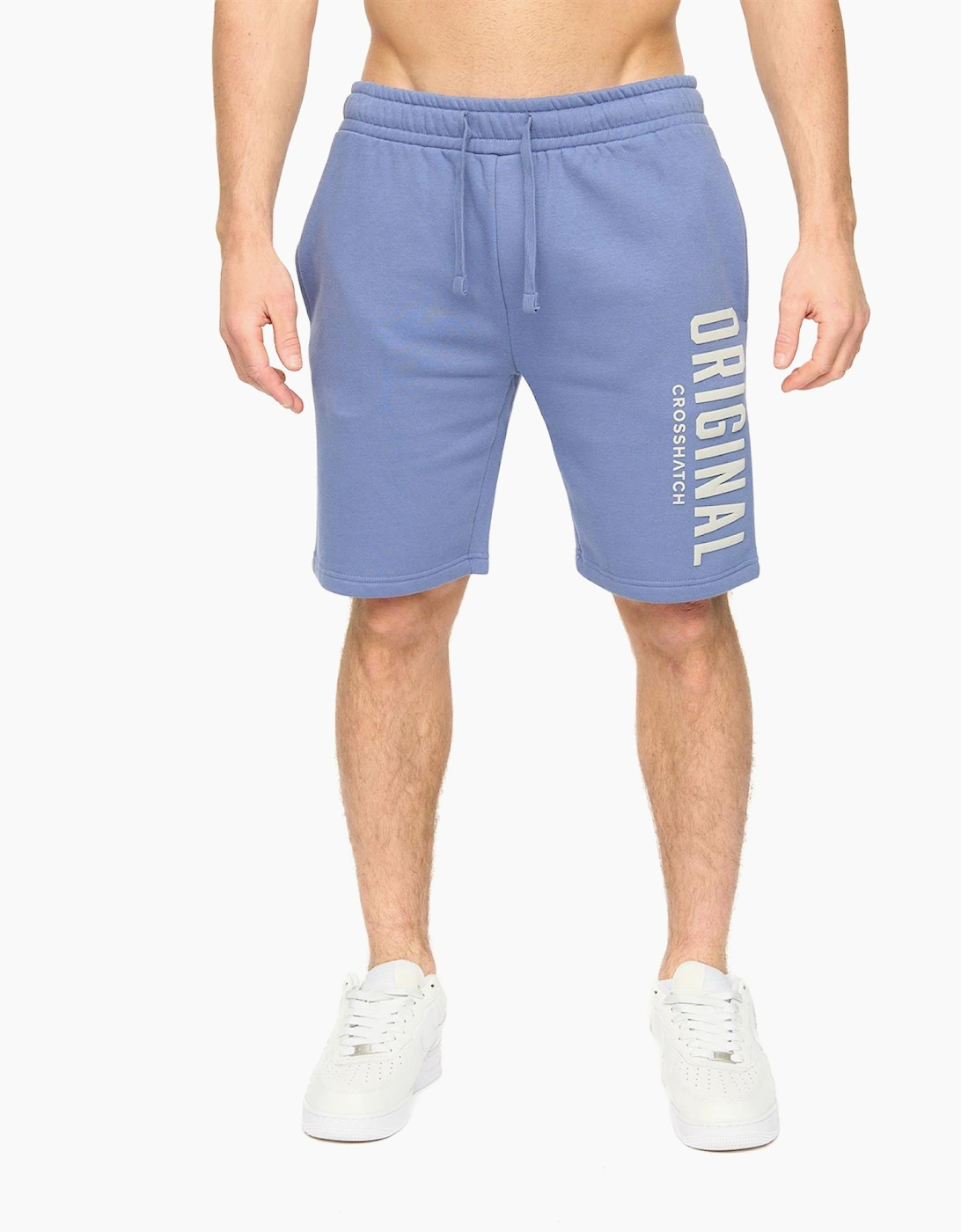 Crosshatch Kensby Mens Jogging Shorts Blue