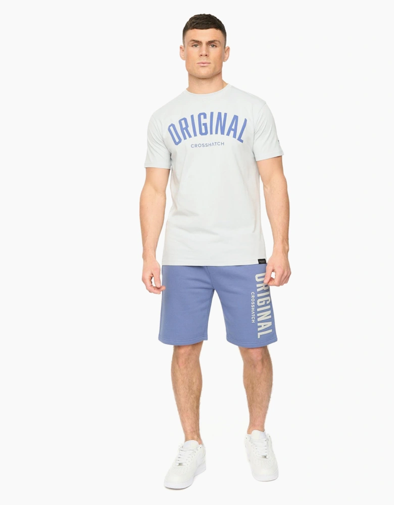 Crosshatch Kensby Mens Jogging Shorts Blue