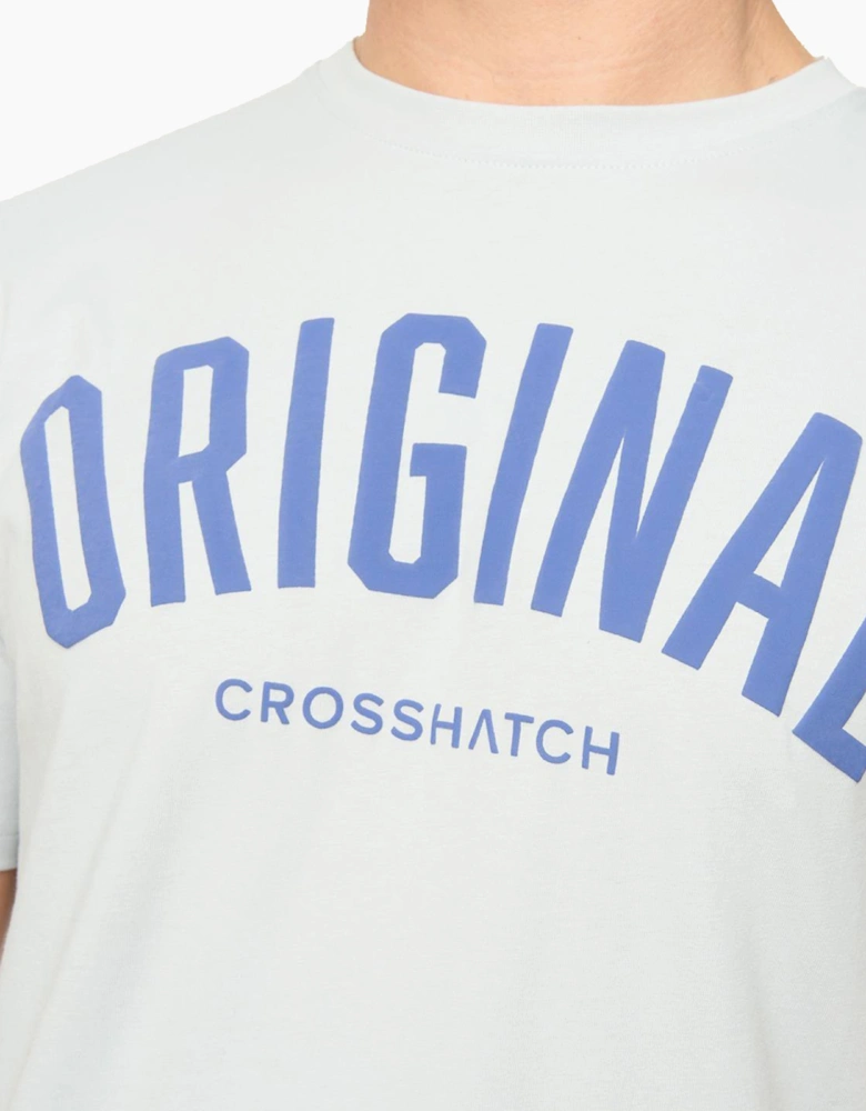 Crosshatch Kensby Mens T-Shirt Light Blue