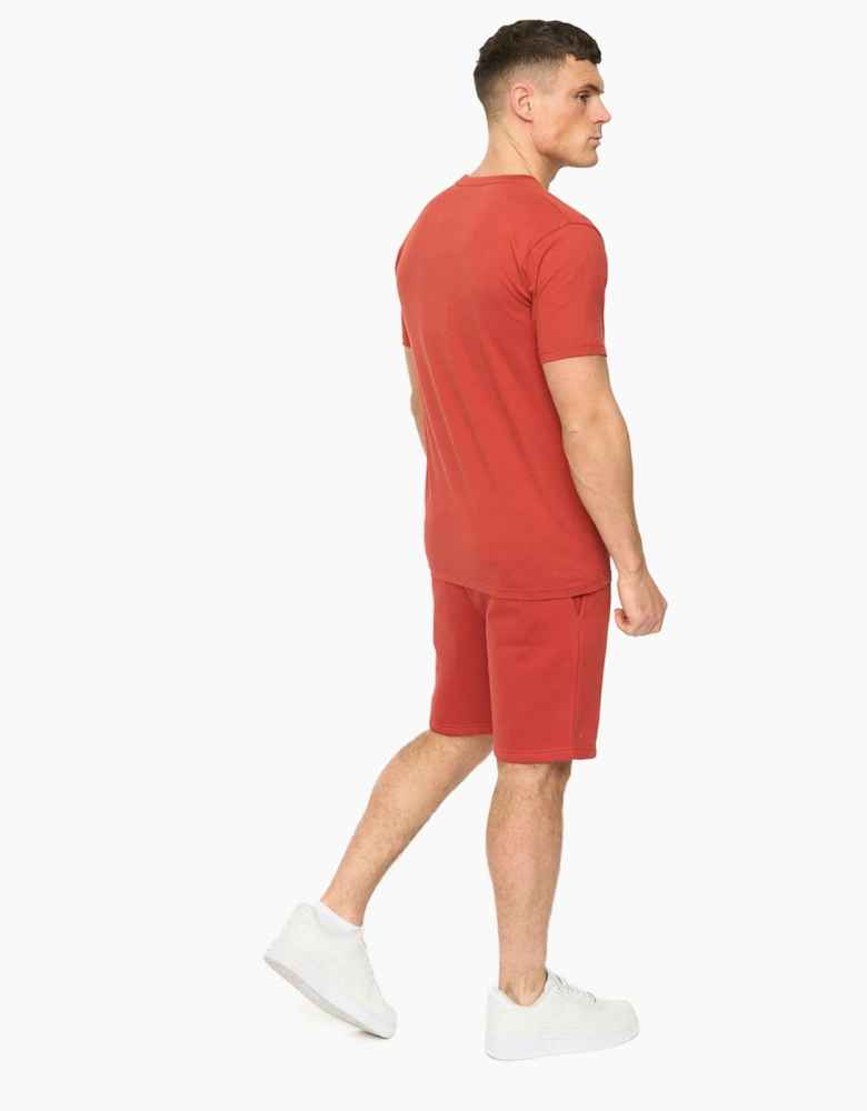 Crosshatch Kensby Mens T-Shirt Red
