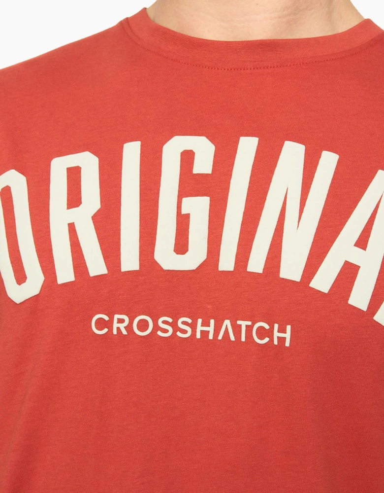 Crosshatch Kensby Mens T-Shirt Red