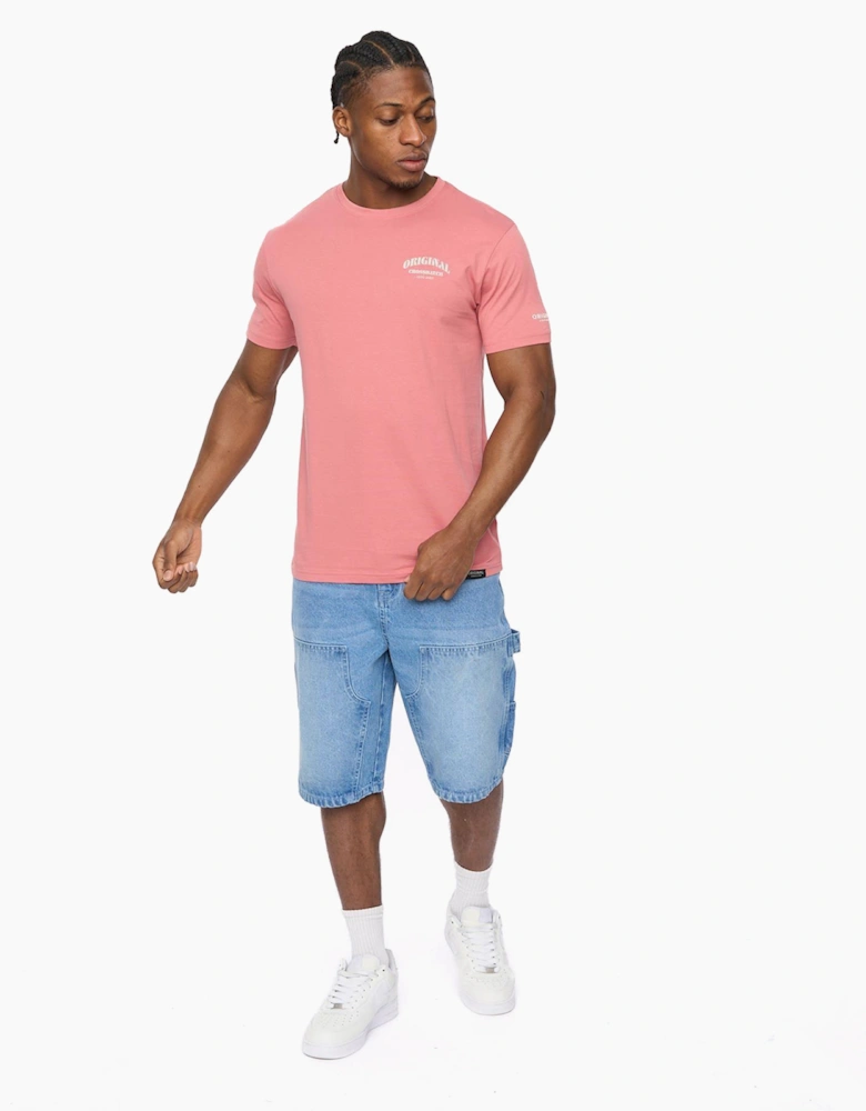 Crosshatch Labstock Mens T-Shirt Pink