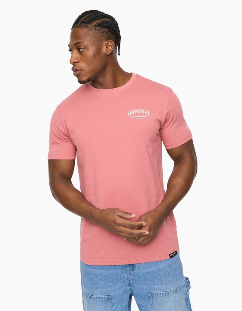 Crosshatch Labstock Mens T-Shirt Pink