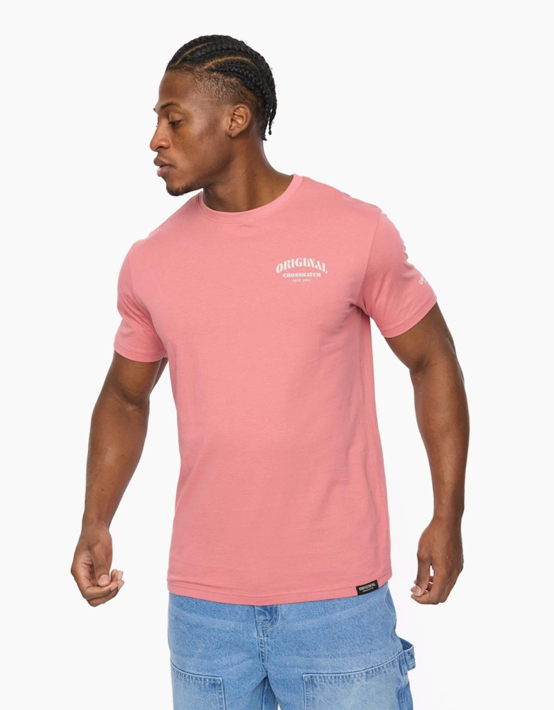 Crosshatch Labstock Mens T-Shirt Pink
