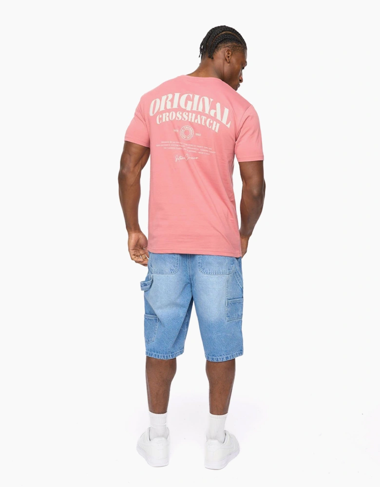 Crosshatch Labstock Mens T-Shirt Pink