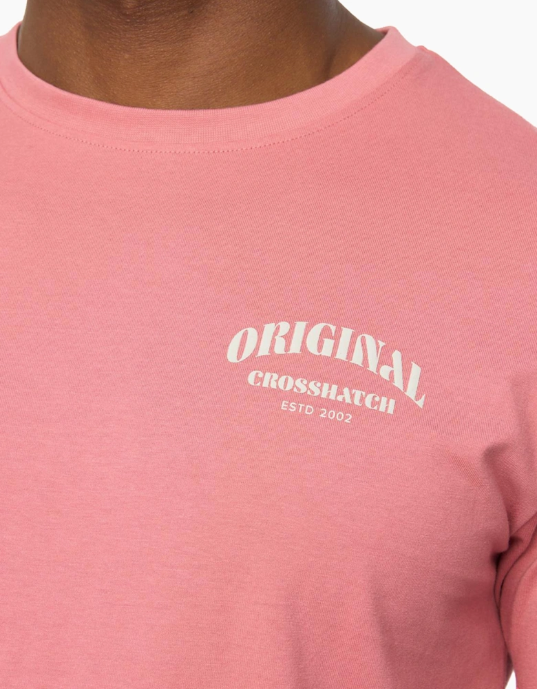 Crosshatch Labstock Mens T-Shirt Pink