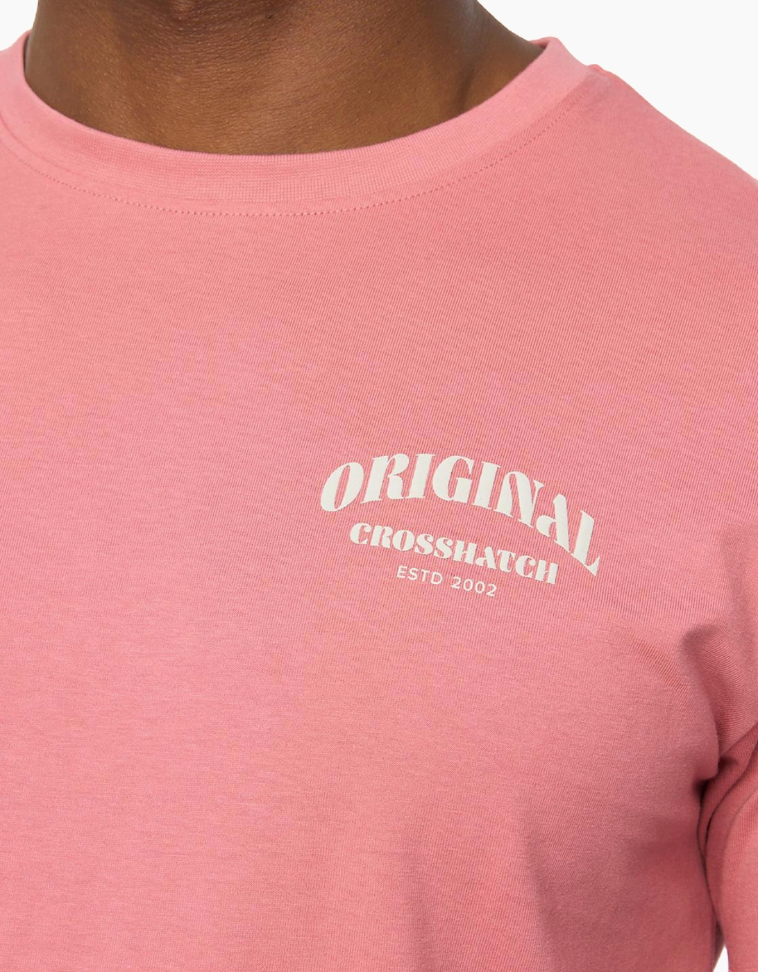Crosshatch Labstock Mens T-Shirt Pink