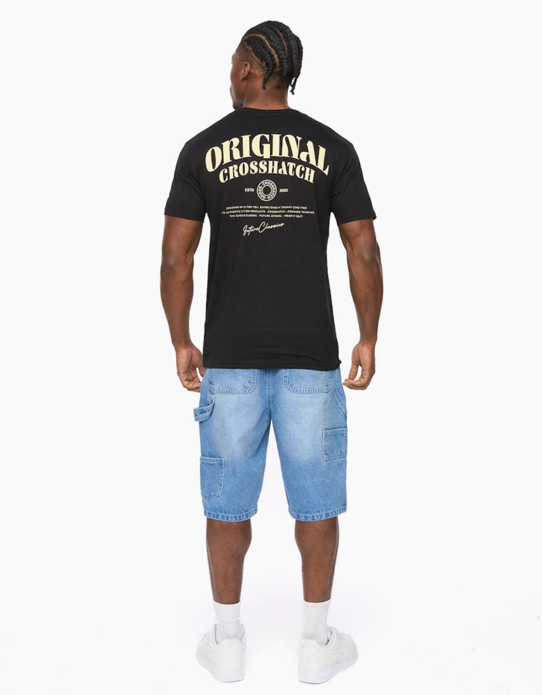 Crosshatch Labstock Mens T-Shirt Black