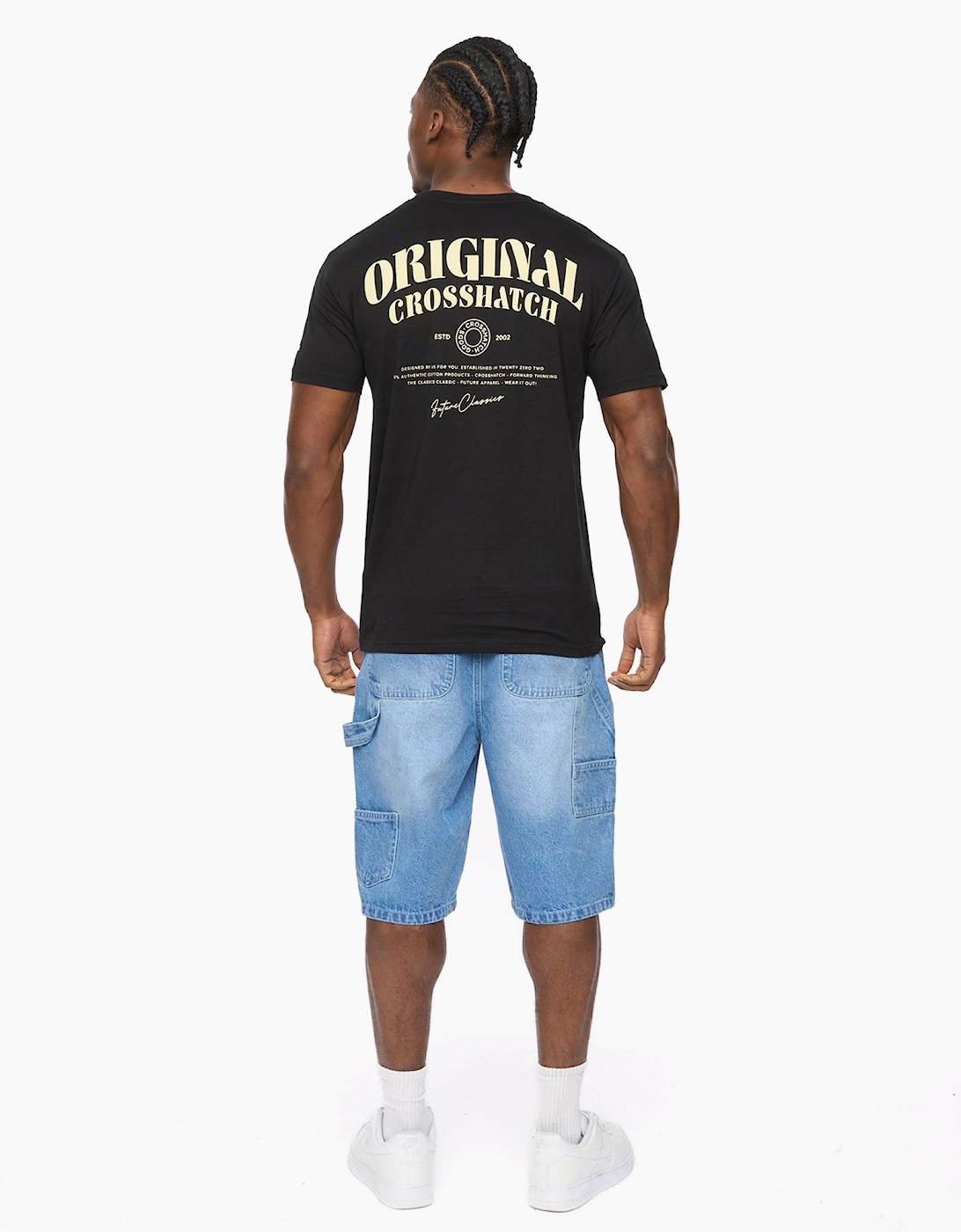 Crosshatch Labstock Mens T-Shirt Black